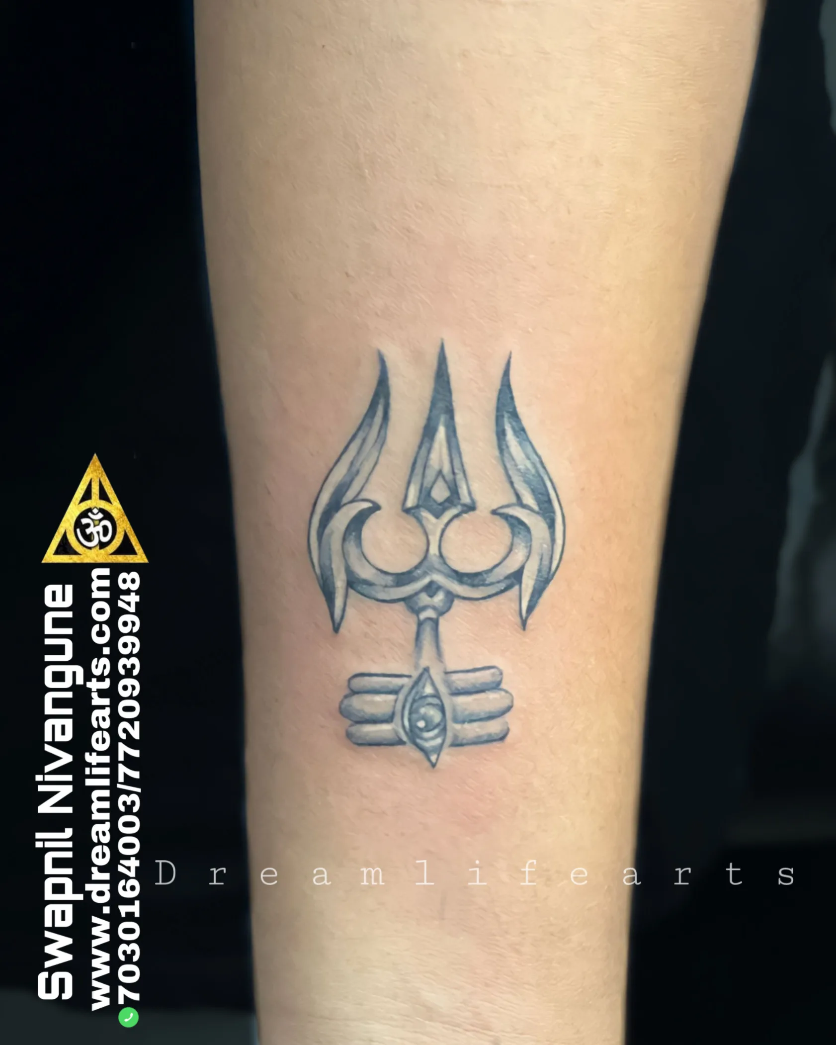 Om Trishul Tattoo Best tattoo artist in india Black poison tattoo studio