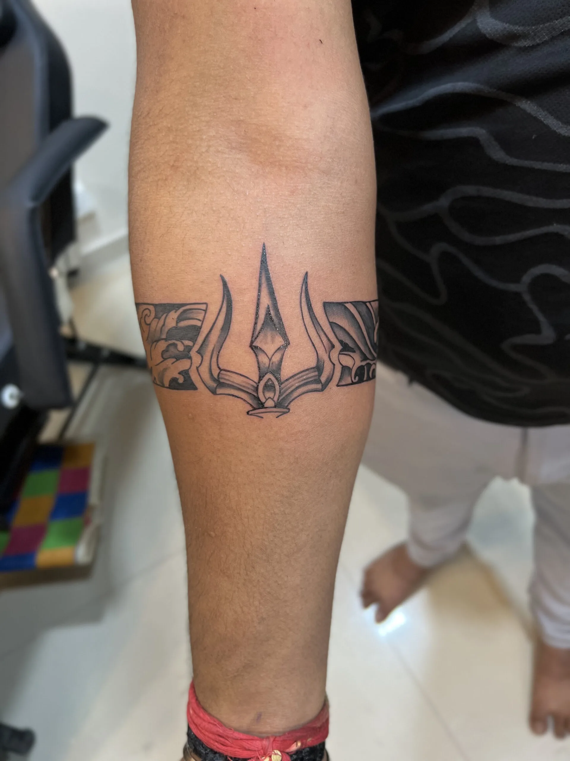 Mahamrityunjay mantra with Shivas 3rd eye tattoo done at xpose tattoos  jaipur