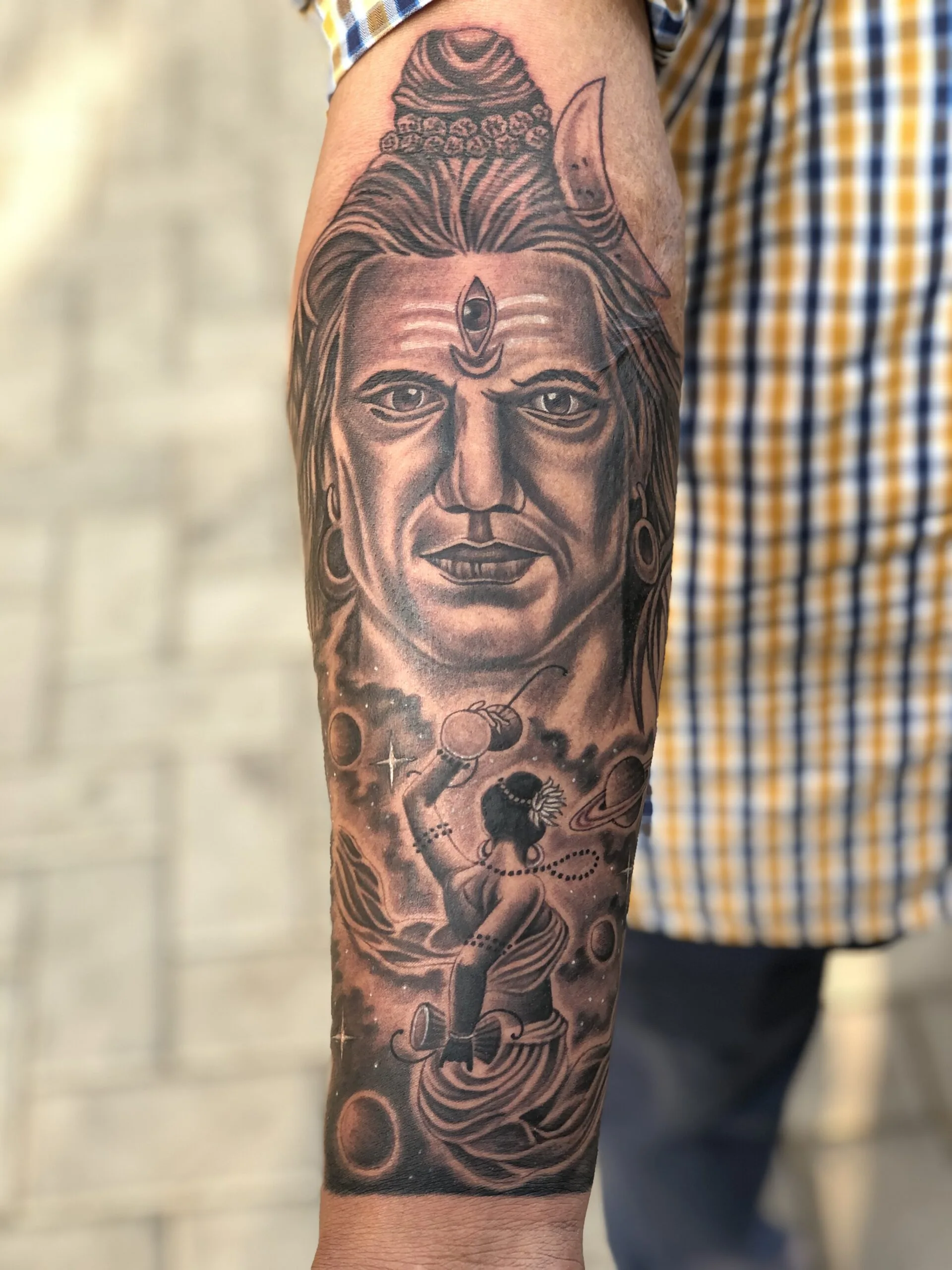 Mahadev Band Tattoo 🧿 Tattoo by @artline_artist_tattoo Location: Bhopal MP  #shiva #shivatattoo #lordshiva #harharmahadev #mahadev... | Instagram
