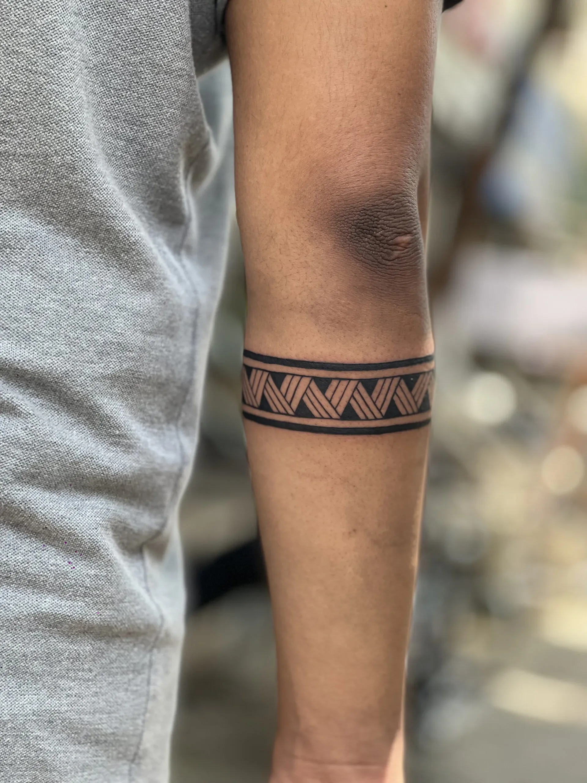 InkPulse Peelamedu - Maori band tattoo... (Tattoo Artist- Priyam) #tattoo  #inkpulsepeelamedu #coimbatore #Maori #design #calf #band | Facebook