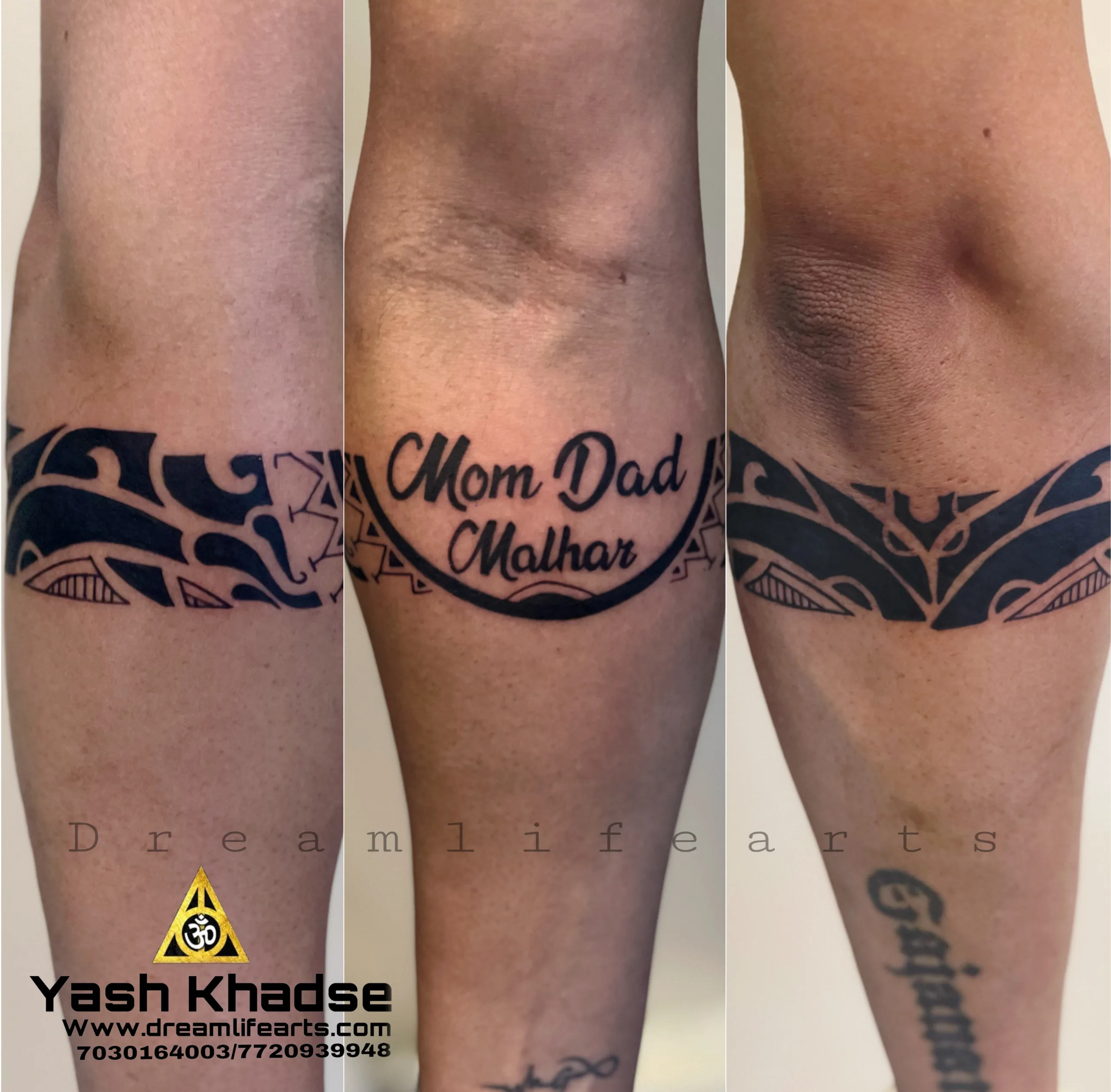 Loving Mom and Dad With Our Tattoo, Dad Tattoo, Mom Dad Tattoo, For Boys  Tattoo, Sticker Temporary Tattoo, Hand Band Tattoo , Band tattoo , Fake  tatto