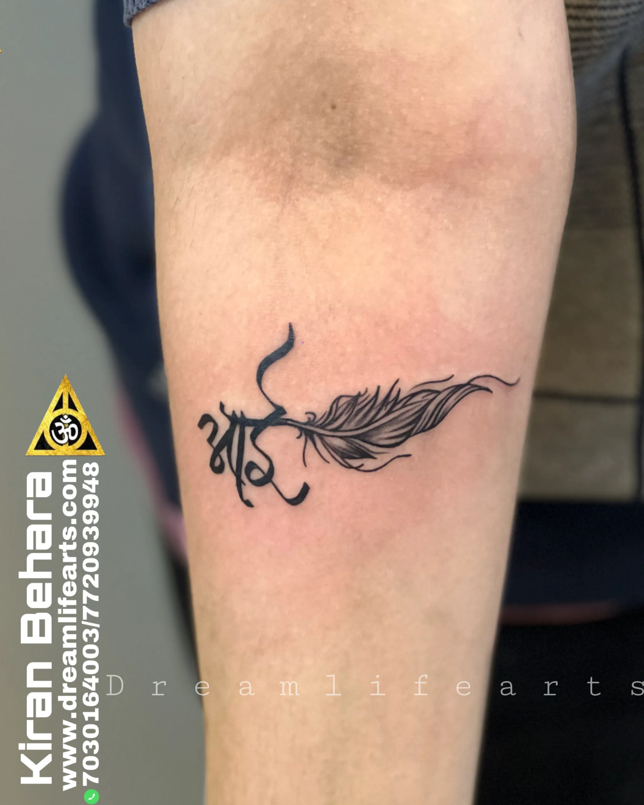 Get script tattoo in Calgary | Viktoriia Ink