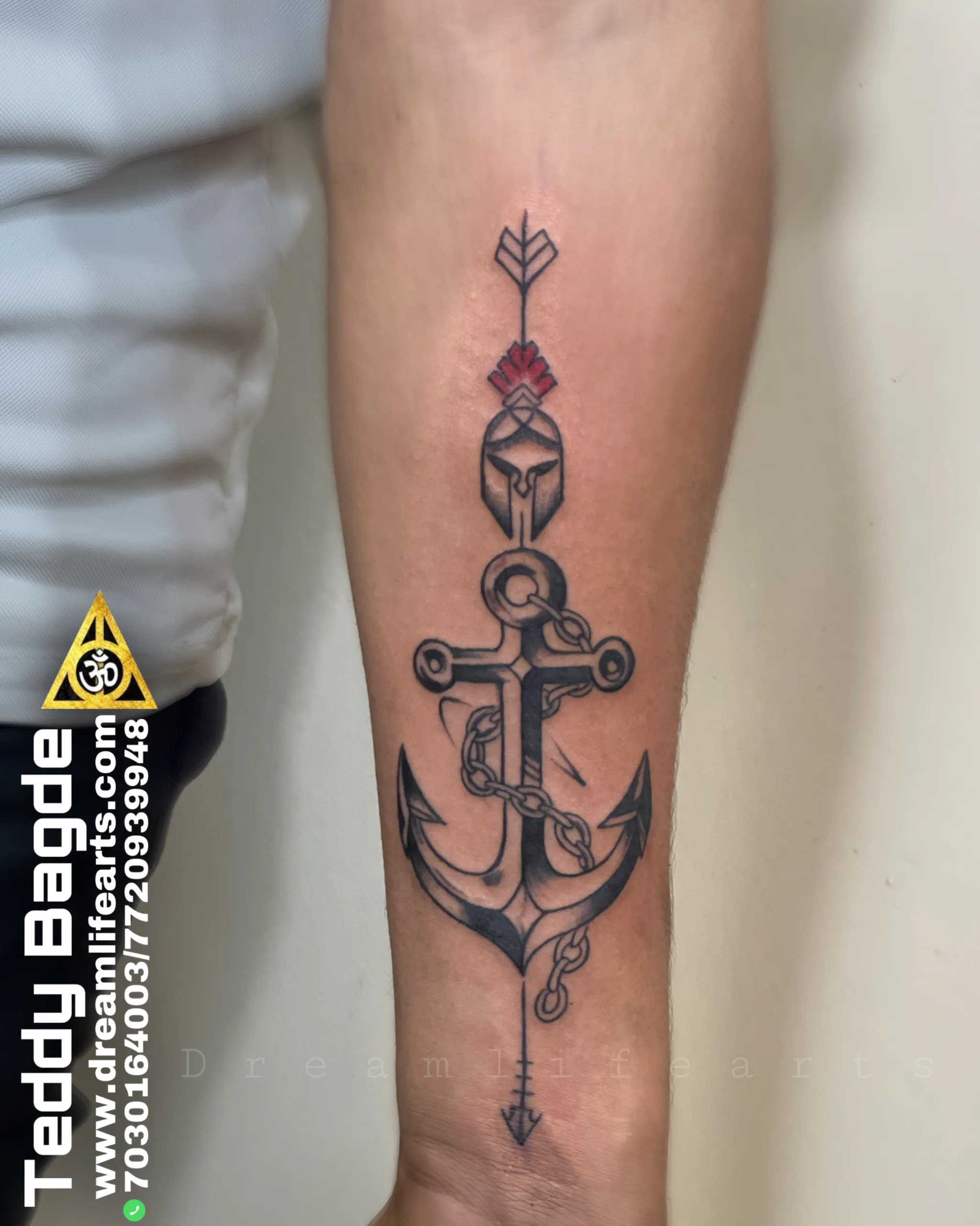 Tattoo tagged with: small, nautical, black, tiny, travel, little, anchor,  forearm, emma bundonis, medium size, full rigged ship | inked-app.com