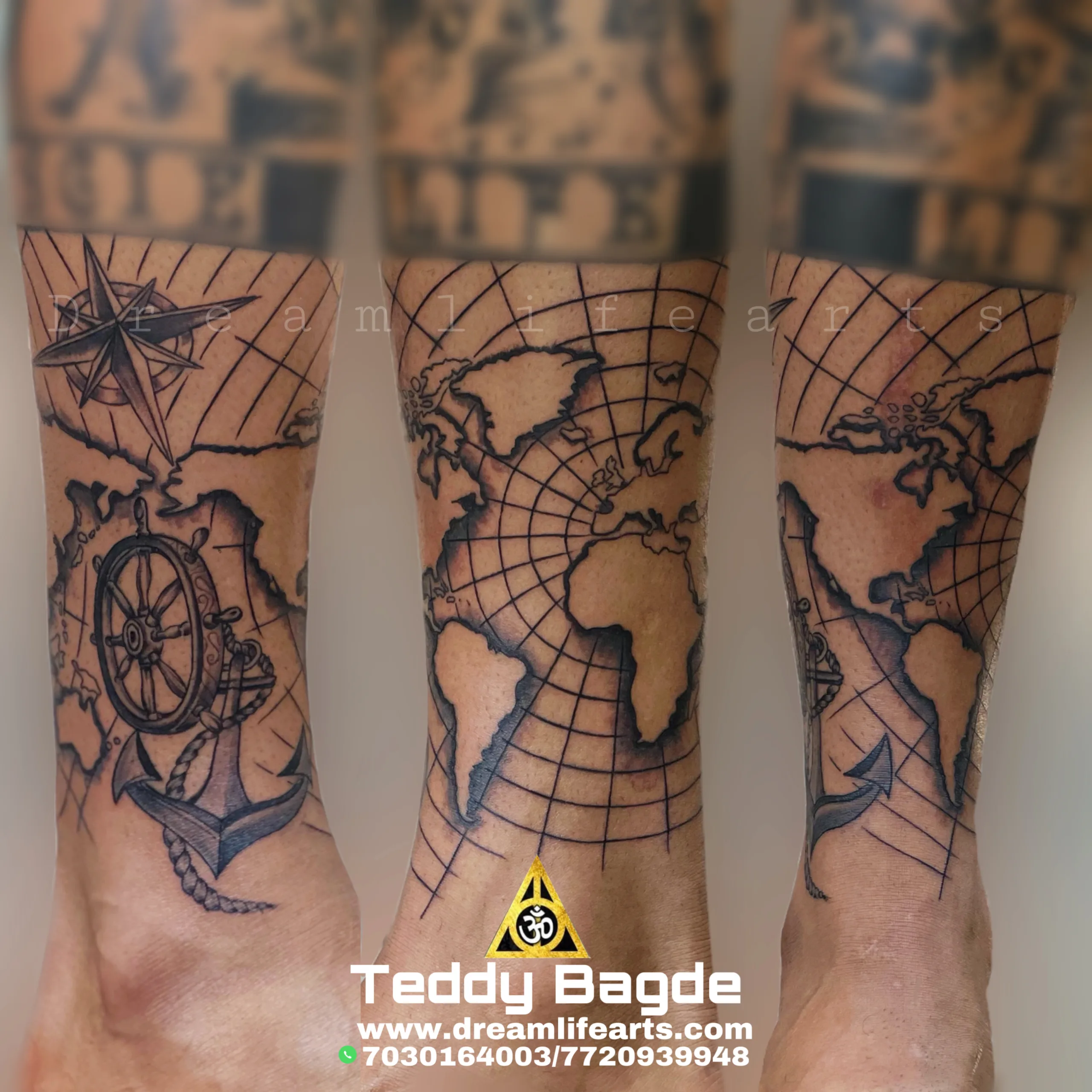 USMC Sleeve by Larry Brogan : Tattoos